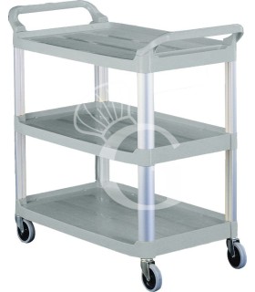 Carro de servicio multiuso de plástico L 850 mm x P 430 mm x A 950 mm
