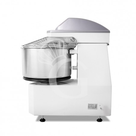 Amasadora de espiral trifásica con cabezal elevable y cuba extraíble mandos digitales - capacidad 32 LT Amasadora de espiral trifásica con cabezal elevable y cuba extraíble mandos digitales - capacidad 32 LT