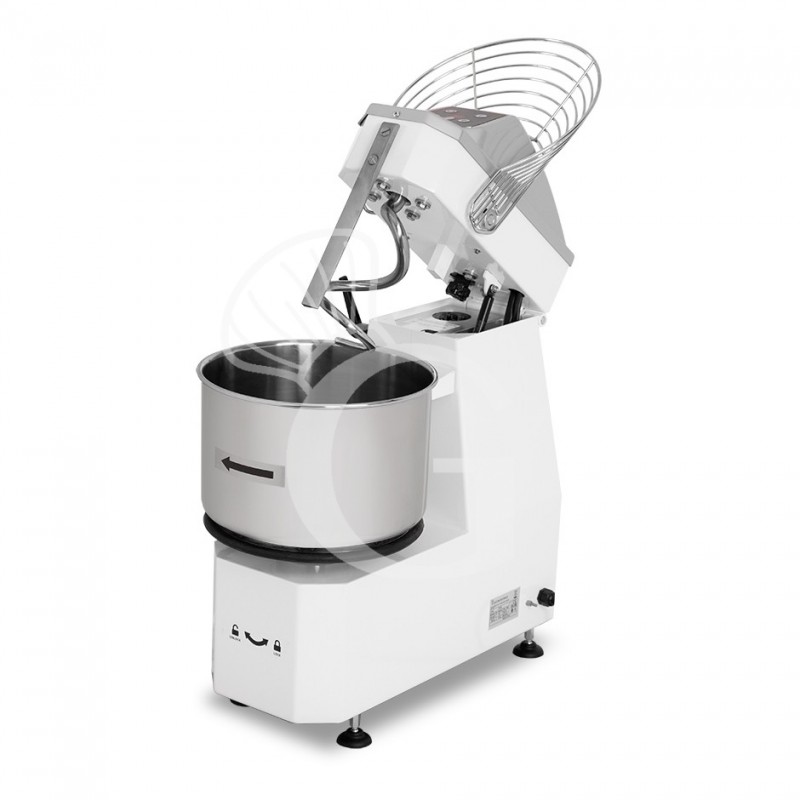 Amasadora de espiral cuba extraíble mandos digitales - 22 LT- Monofásica 230V -1 Velocidad