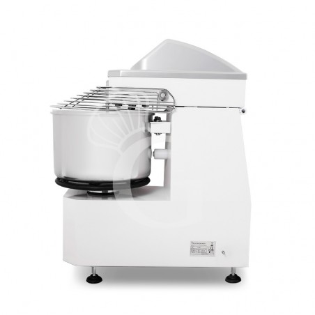 Amasadora de espiral trifásica con cabezal elevable y cuba extraíble mandos digitales - capacidad 22 LT Amasadora de espiral trifásica con cabezal elevable y cuba extraíble mandos digitales - capacidad 22 LT