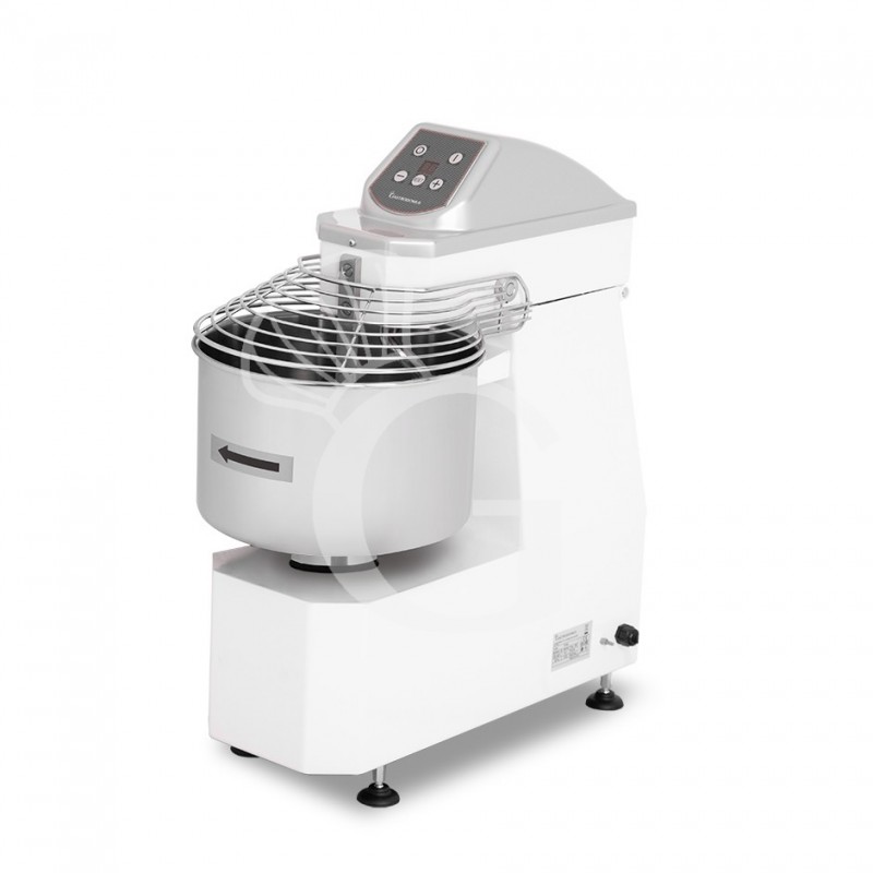 Amasadora de espiral con cabezal y cuba fijos mandos digitales - 16 LT -Trifásica - 1 velocidad