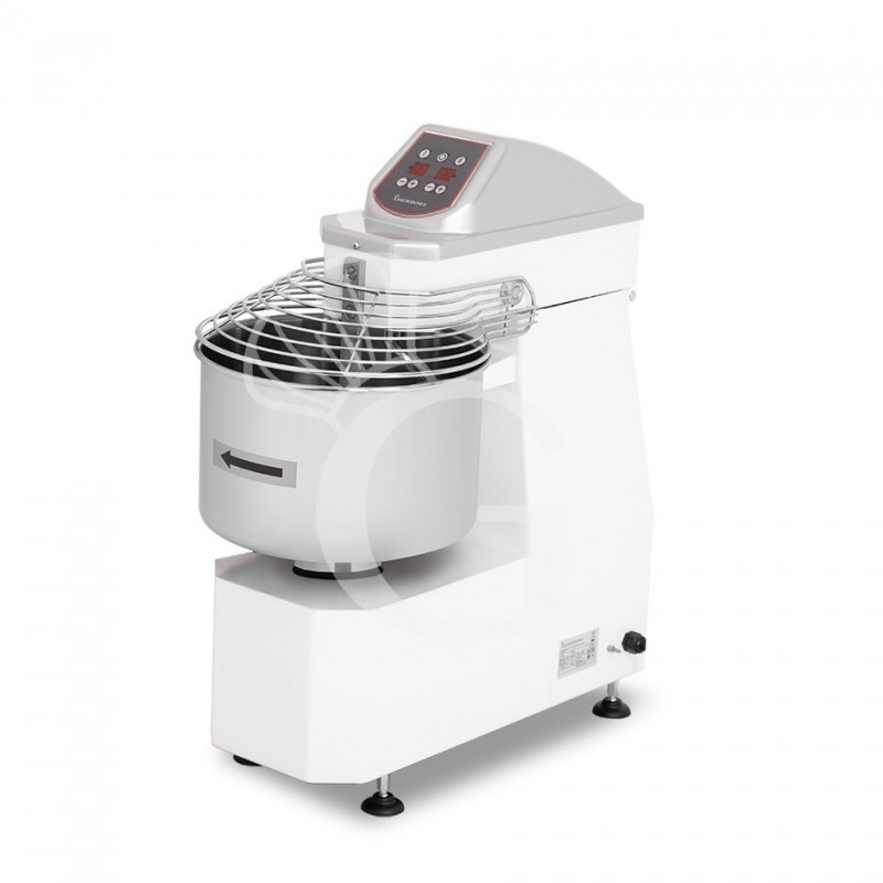 Amasadora de espiral con cabezal y cuba fijos mandos digitales - 16 LT -Trifásica - 2 velocidades