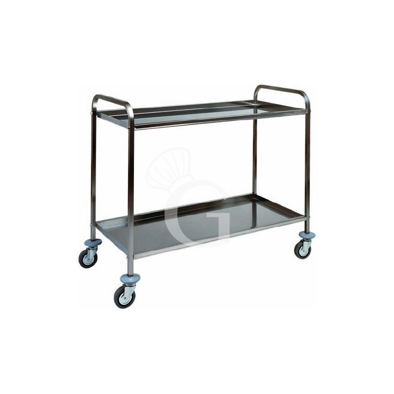 Carro de servicio con estructura de acero inox medidas L 910 mm x P 570 mm x H 960 mm