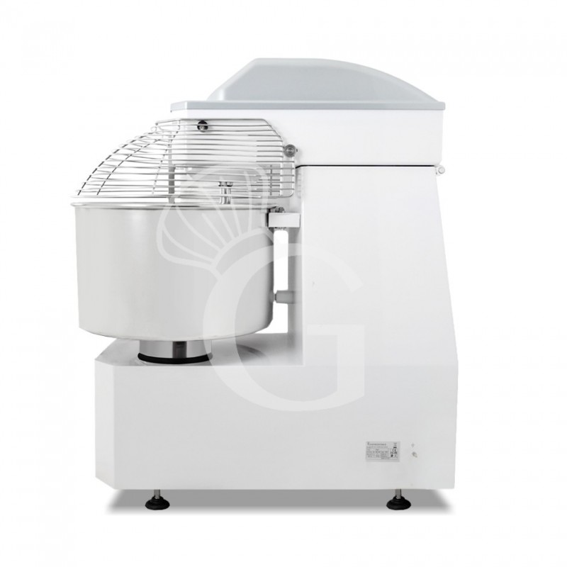Amasadora de espiral con cabezal y cuba fijos mandos digitales - 62 LT -Trifásica - 1 velocidad