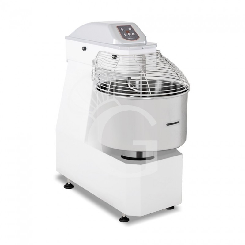 Amasadora de espiral con cabezal y cuba fijos mandos digitales - 62 LT -Trifásica - 1 velocidad
