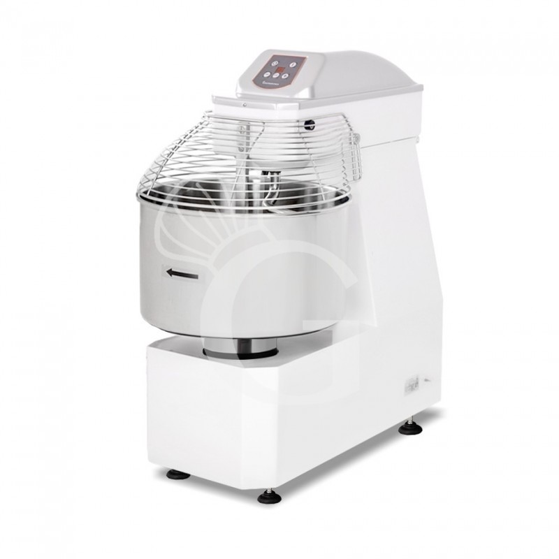 Amasadora de espiral con cabezal y cuba fijos mandos digitales - 62 LT -Trifásica - 1 velocidad
