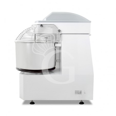 Amasadora de espiral trifásica con cabezal elevable y cuba extraíble mandos digitales - capacidad 62 LT Amasadora de espiral trifásica con cabezal elevable y cuba extraíble mandos digitales - capacidad 62 LT