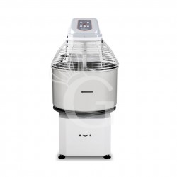 Amasadora de espiral trifásica con cabezal elevable y cuba extraíble mandos digitales - capacidad 62 LT