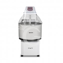 Amasadora de espiral trifásica con cabezal elevable y cuba extraíble mandos digitales - capacidad 60 LT