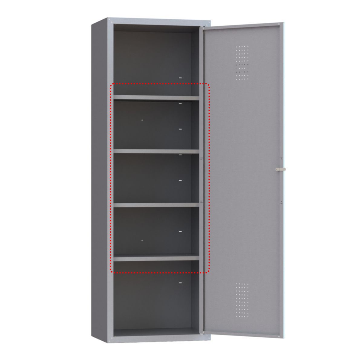 Kit estantes para armario desmontado 3 estantes regulables