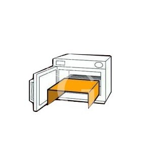 Estante de plexiglás con longitud 360 mm x profundidad 300 mm x altura 90 mm