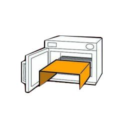 Estante de plexiglás con longitud 360 mm x profundidad 300 mm x altura 90 mm