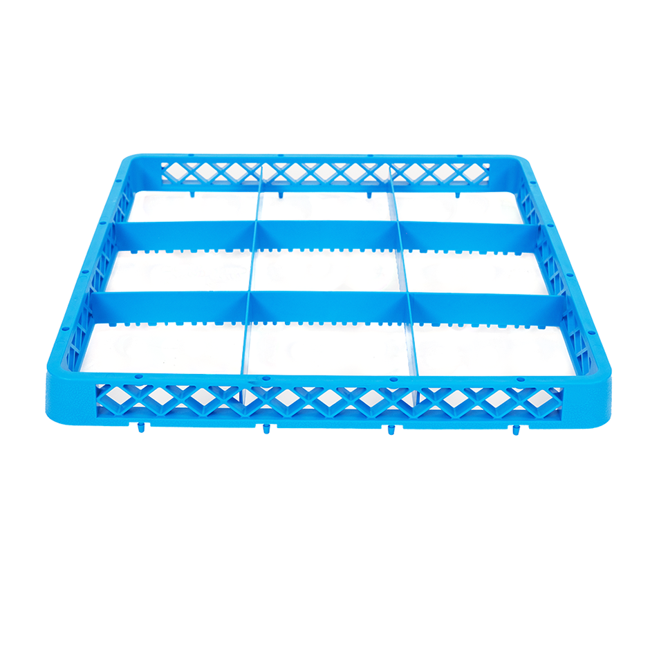 Elevador 9 compartimientos para cesto color azul H 42 mm