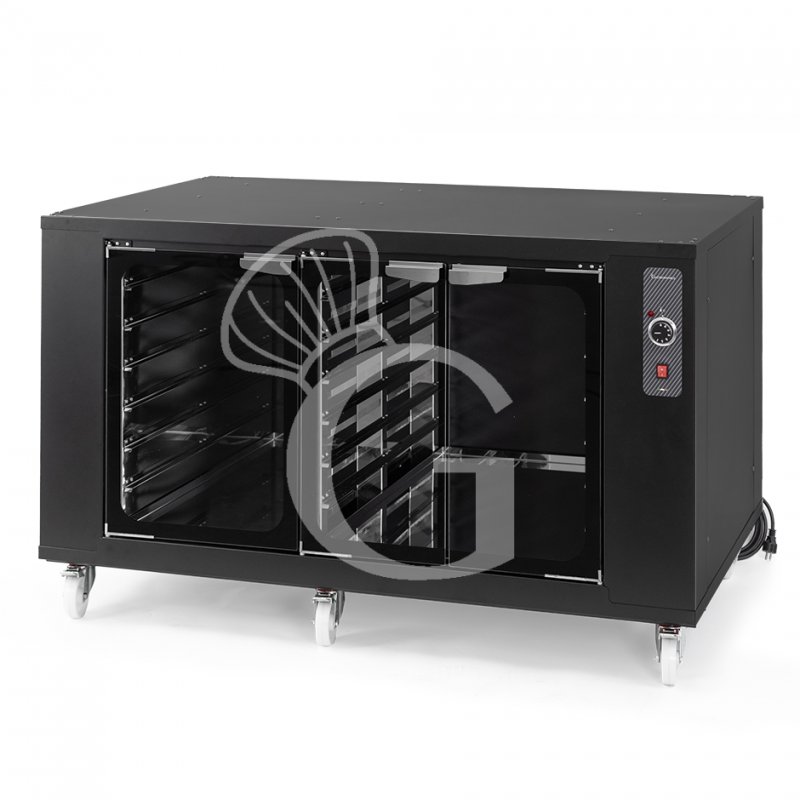 Cámara de fermentación 18 bandejas 600 x 400 mm color negro L 1360 x P 1025 x H 900 mm