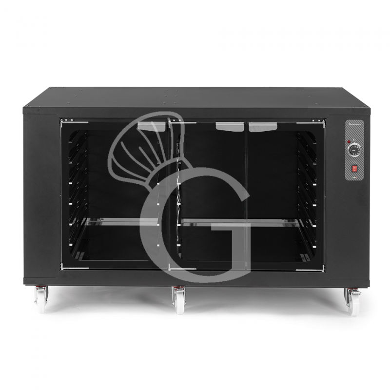 Cámara de fermentación 18 bandejas 600 x 400 mm color negro L 1360 x P 1025 x H 900 mm