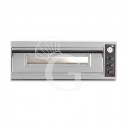 Horno eléctrico con 1 cámara control mecánico para 9 pizzas de 350 mm de diámetro