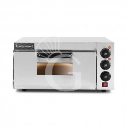 Horno pequeño eléctrico 1 pizza diámetro 320 mm 1 cámara control mecánico temperatura 350°C potencia 2 Kw