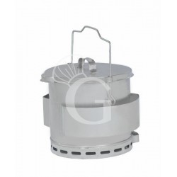 Contenedor de acero inox para la eliminación de grasas- L 355 mm x P 335 mm x H 450 mm