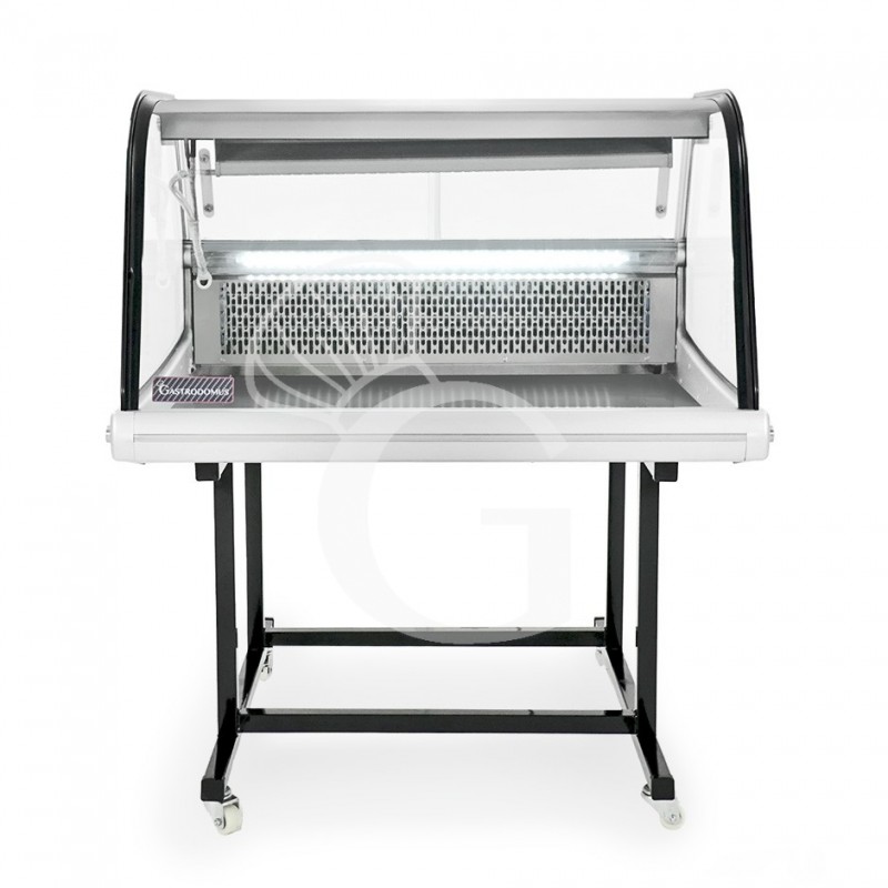 Soporte para expositor refrigerado FM175 en acero inoxidable negro