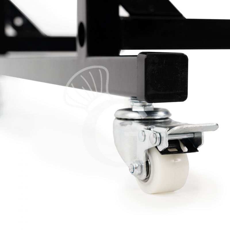 Soporte para expositor refrigerado FM175 en acero inoxidable negro