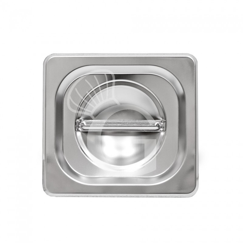 Tapa de acero inox GN1/6 L176mm x P 162 mm