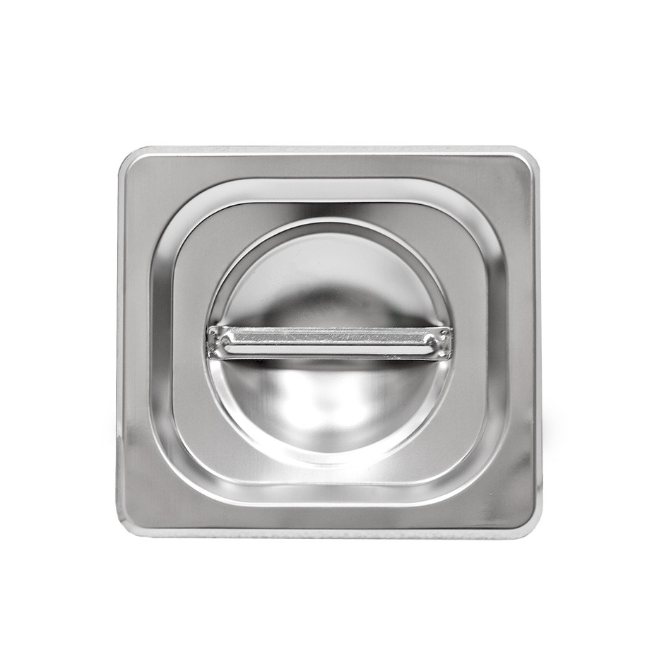 Tapa de acero inox GN1/6 L176mm x P 162 mm