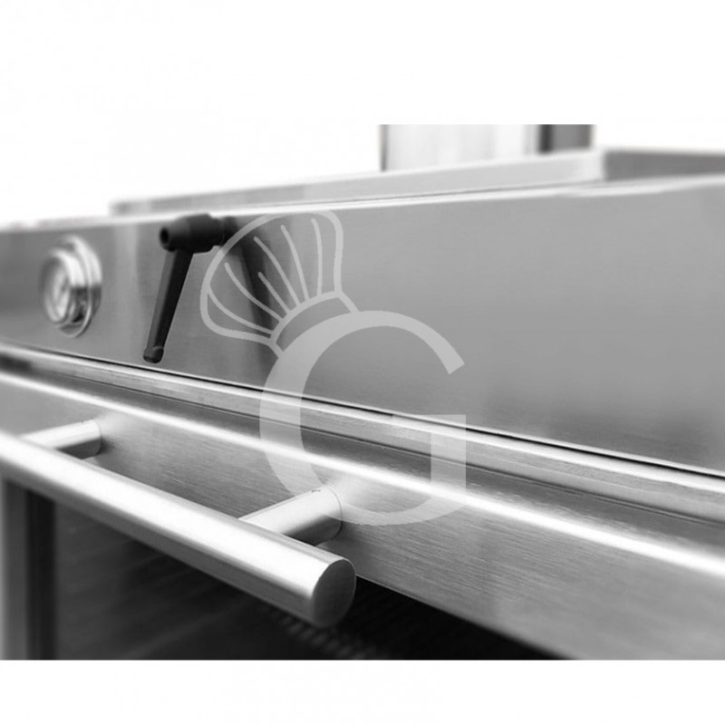 Horno de carbón ultracompacto, ideal para asar, gratinar y ahumar, L760xP690xH620 mm - 40/70 cubiertos