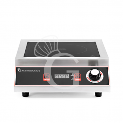 Placa de inducción 1 zona de cocción Ø 195 mm, L 345 mm x P 455 mm x H 130 mm 3500 W