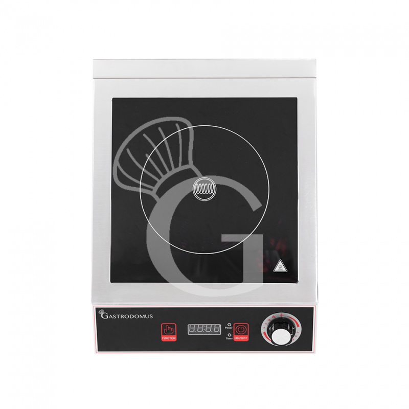 Placa de inducción 1 zona de cocción Ø 195 mm, L 345 mm x P 455 mm x H 130 mm 3500 W