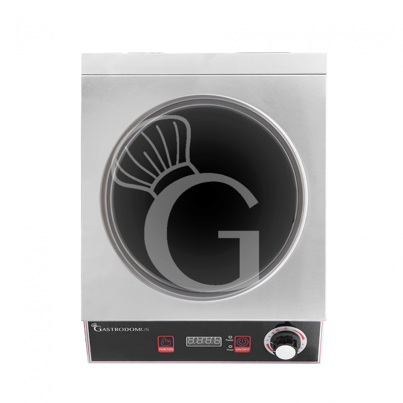 Wok de inducción 1 zona de cocción Ø 260 mm, L 345 mm x P 455 mm x H 130 mm 3500 W