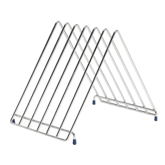 Porta tablas de corte de hilo de acero inox L 320 mm x P 230 mm x H 250 mm