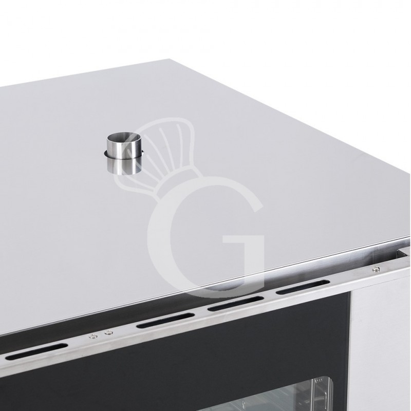 Horno eléctrico convección vapor, puerta lateral, pantalla táctil , trifásico, 10 bandejas de 600x400 mm o GN 1/1