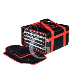 Bolsa térmica rígida de nylon color negro , 550 x 550 x 250 mm