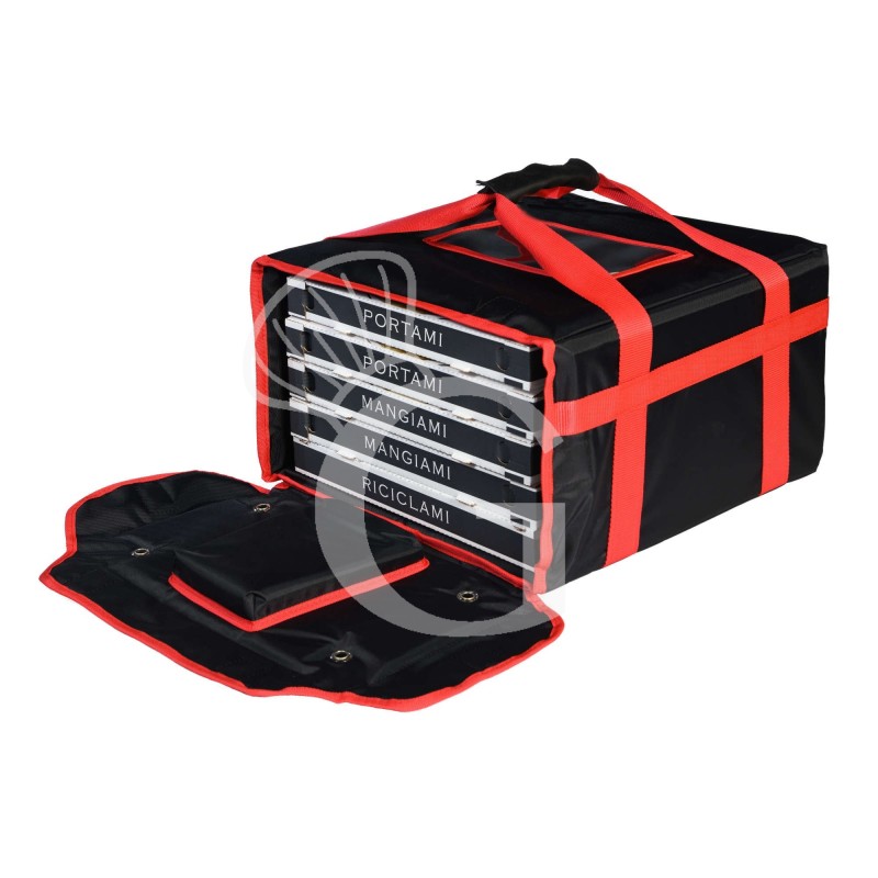 Bolsa térmica rígida de nylon color negro , 650 x 450 x 250 mm