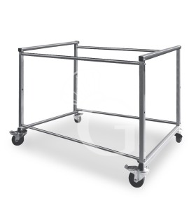 Carro de acero inoxidable con ruedas para asador 12/PELBA – H 930 mm.