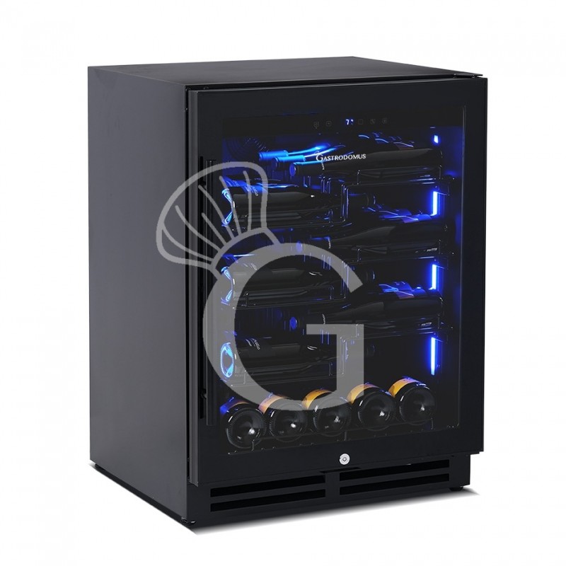 Vinoteca empotrable ventilada 150 LT 4 estantes 36 botellas +5°C/+22°C
