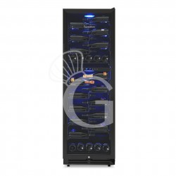 Vinoteca empotrable Doble temperatura ventilada 420 LT 9 estantes 107 botellas +5°C/+22°C