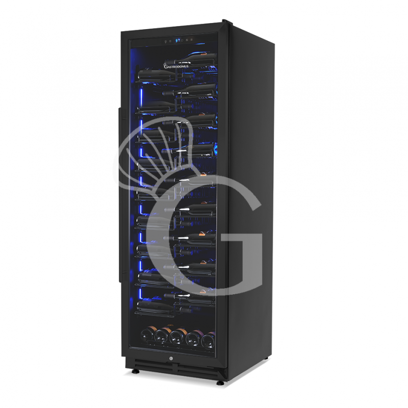 Vinoteca empotrable ventilada  420 LT 10 estantes 119 botellas +5°C/+22°C
