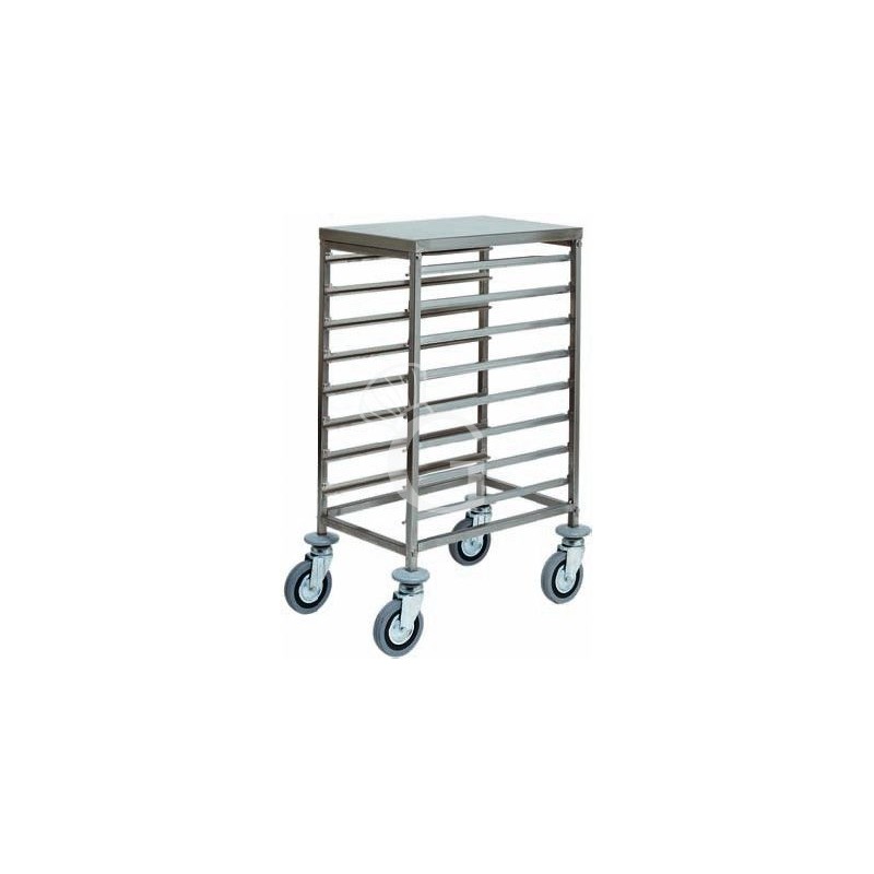 Carro bandejero para 8 bandejas GN1/1 - L 450 mm x P 660 x A 940 mm