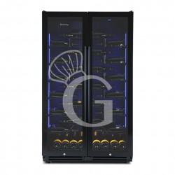 Vinoteca empotrable ventilada  580 LT 8 estantes 106 botellas +5°C/+22°C