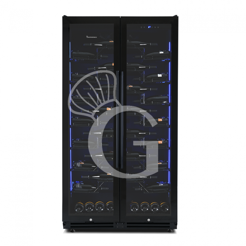 Vinoteca empotrable ventilada 830 LT 9 estantes 182 botellas +5°C/+22°C