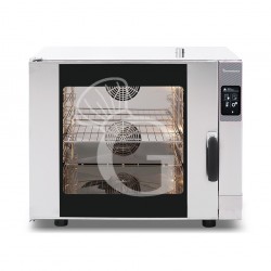 Horno eléctrico convección vapor, puerta lateral, pantalla táctil , trifásico, 6 bandejas de 600x400 mm o GN 1/1