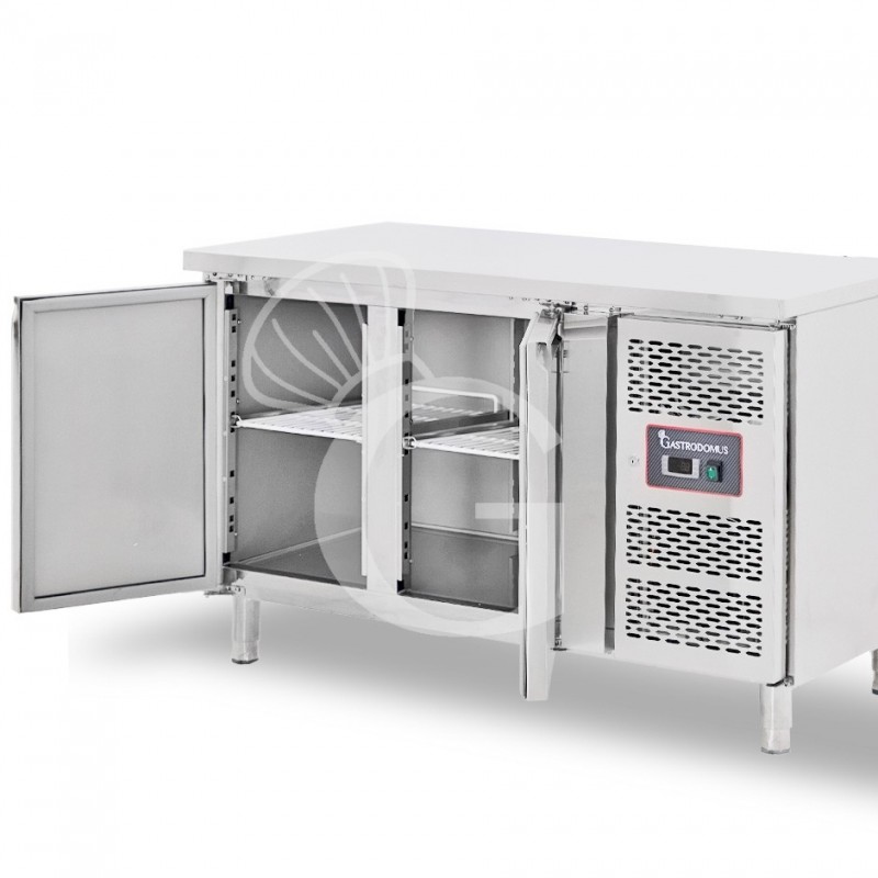Mesa Refrigerada para pastelería 2 Puertas 600 X 400 mm De acero inoxidable -2°C/+8°C Clase de eficiencia energética E