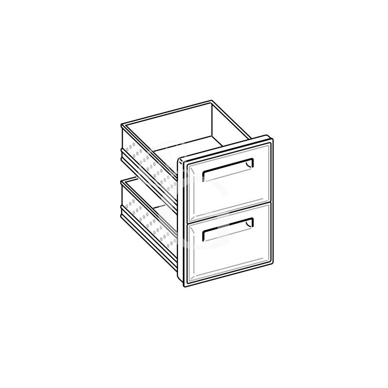 Cajonera con 3 cajones H 600 X P 670