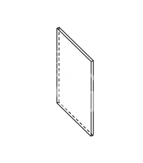 Lateral de acero inox P 550 mm