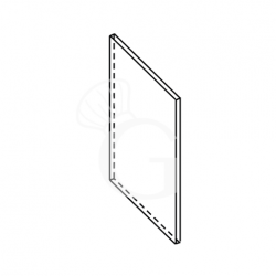 Lateral d acero inox P 670 mm
