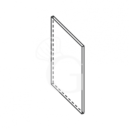 Lateral d acero inox P 670 mm Lateral d acero inox P 670 mm