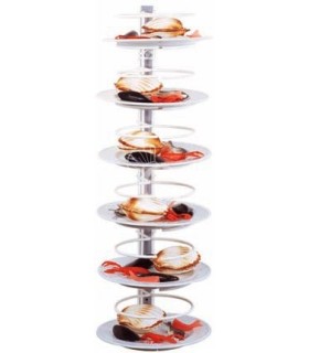 Carro portaplatos para 12 platos de 180/230 mm - L 420 mm x P 200 mm x P 900 mm
