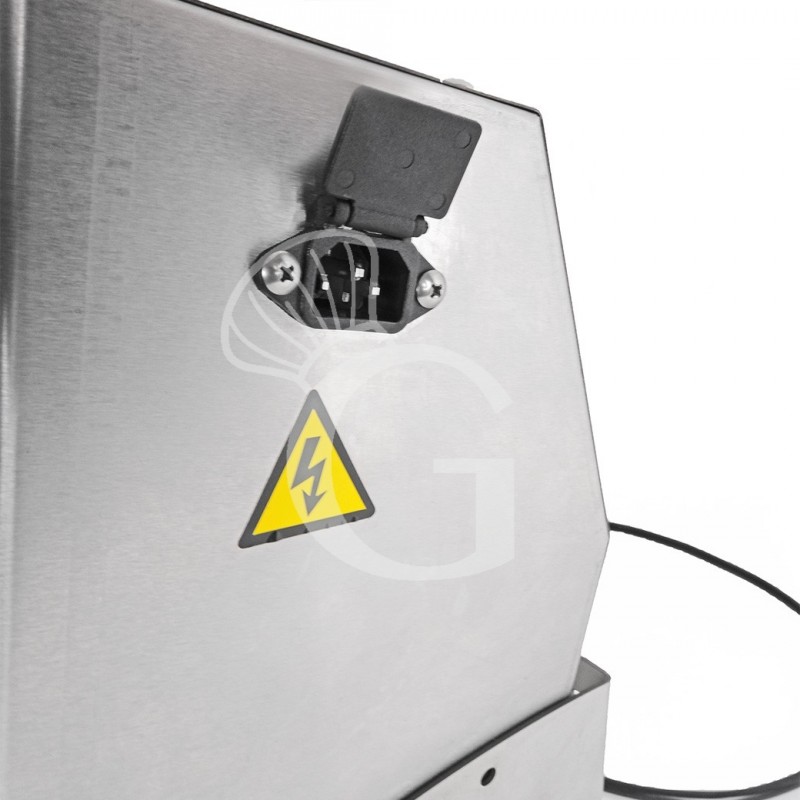 Extendedora de pizzas mecánica de acero inoxidable monorodillo de POM para pizzas de 10/30 cm de diámetro y pedal eléctrico
