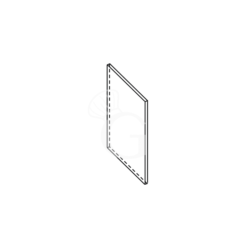 Lateral de acero inox P 550 mm Lateral de acero inox P 550 mm